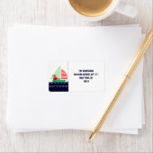 Sailing Nautical Christmas Adressaufkleber (Insitu)