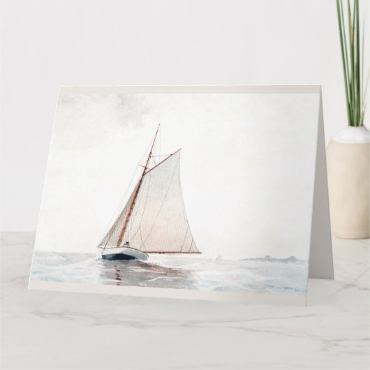 Sailing off Gloucester by Winslow Homer Karte (Vorderseite)