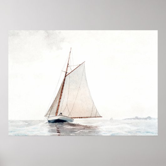 Sailing off Gloucester by Winslow Homer Poster (Vorne)