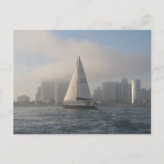 Sailing San Diego Postkarte (Vorderseite)