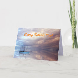 SAILING SHIP VATHER'S DAY CARD DANKESKARTE