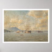 Sailing ships at Anchor (1282) Poster (Vorne)