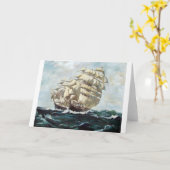 Sailing Ships Karte (Gelbe Blume)