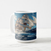 Sailing Sloop John B Tall Ship v4.0 Kaffeetasse (Vorderseite Links)