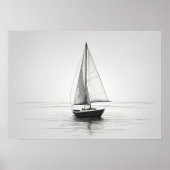"Sailing Solitude" drucken Poster (Vorne)