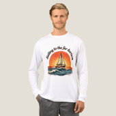 Sailing to the Far Horizon. adventures quotes Tri-Blend Shirt (Vorderseite komplett)
