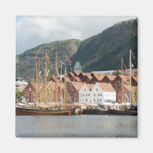 Sailingships an Bryggen Magneten Magnet