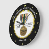 SAILOR 2 STERNE / DESERT SHIELD & STORM GROßE WANDUHR (Winkel)