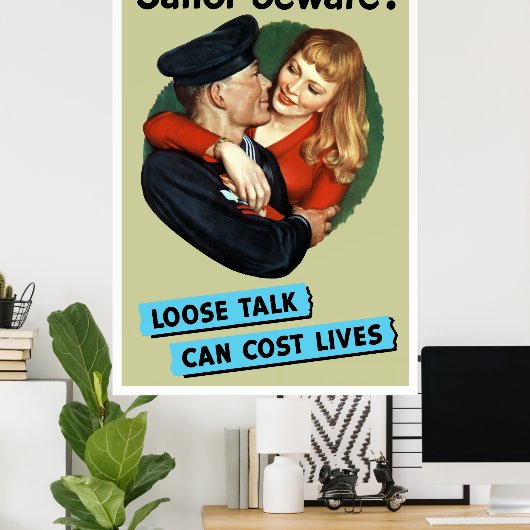 Sailor Achtung! Poster (Heimbüro)