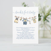 Sailor Baby Duschkabine Buch bringen Einladung (Stehend Vorderseite)