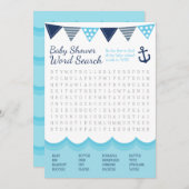 Sailor Baby Word Search Game Card Programm (Vorne/Hinten)