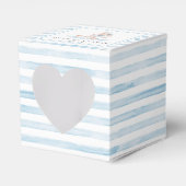 Sailor Bear Blue Stripe Baby Dusche Geschenkschachtel (Vorderseite)