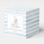 Sailor Bear Blue Stripe Baby Dusche Geschenkschachtel (Vorderseite)