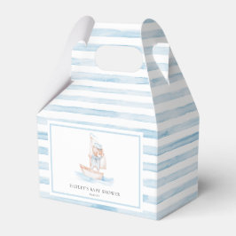 Sailor Bear Blue Stripe Baby Dusche Geschenkschachtel