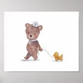 Sailor Bear Kinderzimmer Room Art Poster (Vorne)