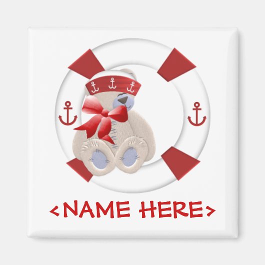 Sailor Bear Magnet (Vorne)