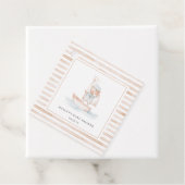 Sailor Bear Tan Stripe Babydusche Geschenkanhänger (Beispiel)