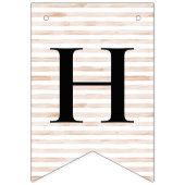 Sailor Bear Tan Stripe Birthday Jagdfahnen Wimpelkette (Zweite Fahne)