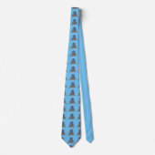 Sailor! Blue Sailing Ship Necktie Krawatte (Vorderseite)