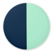 Sailor Blue und Minze Keramikknauf (Vorderseite)