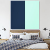 Sailor Blue und Minze Leinwanddruck (Insitu (Schlafzimmer))