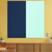 Sailor Blue und Minze Leinwanddruck (Insitu (Wohnzimmer))