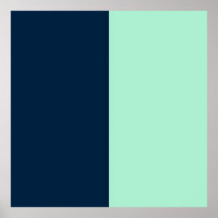 Sailor Blue und Minze Poster