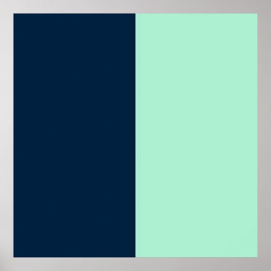 Sailor Blue und Minze Poster (Vorne)