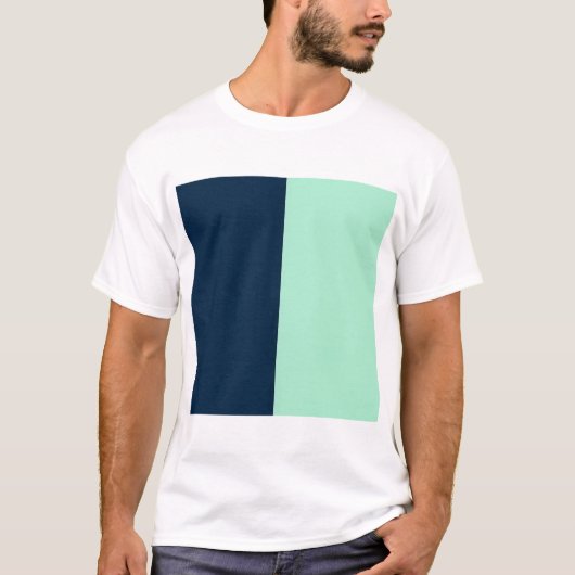 Sailor Blue und Minze T-Shirt (Vorderseite)