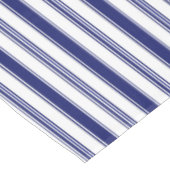 Sailor Blue Vertikale Streifen Tischdecke (Schrägansicht)