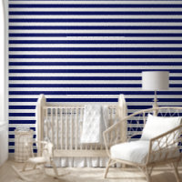 Sailor Blue & White Streifen (mittlerer Maßstab)