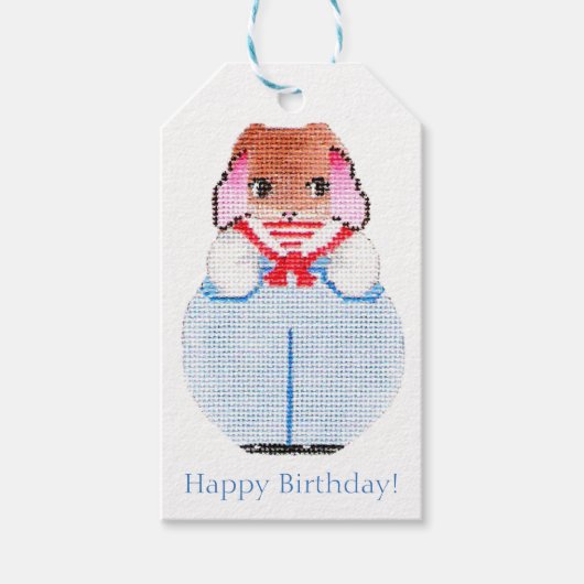 Sailor Bunny gift tag Geschenkanhänger (Vorderseite)