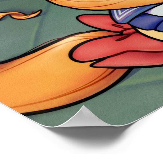 Sailor Cat Poster (Ecke)