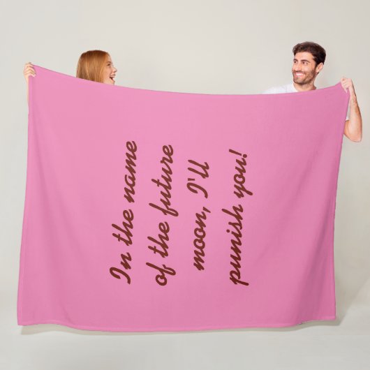 Sailor-Chibi-Mond-Riesenvlies Fleecedecke (Beispiel)