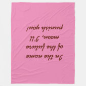 Sailor-Chibi-Mond-Riesenvlies Fleecedecke (Vorderseite)