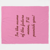 Sailor-Chibi-Mond-Riesenvlies Fleecedecke (Vorderseite (Horizontal))