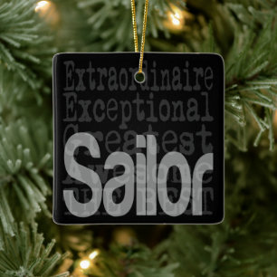 Sailor Extraordinaire Keramikornament