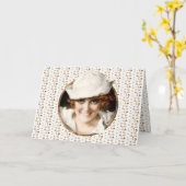 Sailor Girl Bon Voyage der 1920er Karte (Gelbe Blume)