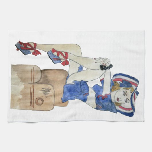 Sailor Girl Geschirrtuch (Horizontal)