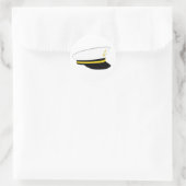 Sailor Hat Runder Aufkleber (Tasche)
