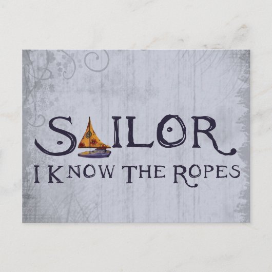Sailor - Ich kenne die Ropes Postkarte (Vorderseite)