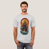 Sailor Jerry & Ed Hardy Inspirierte Tattoo Design T-Shirt (Vorne ganz)