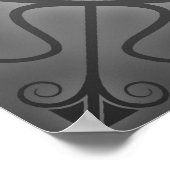 Sailor Jerry Retro Tattoo Anchor Chic Grunge Poster (Ecke)