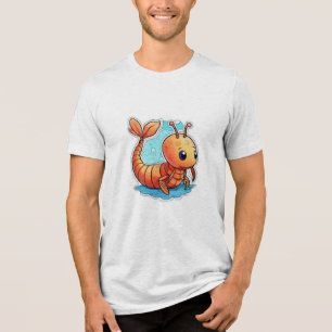 Sailor Jerry Shrimp Flash Tattoo T-Shirt Tri-Blend Shirt