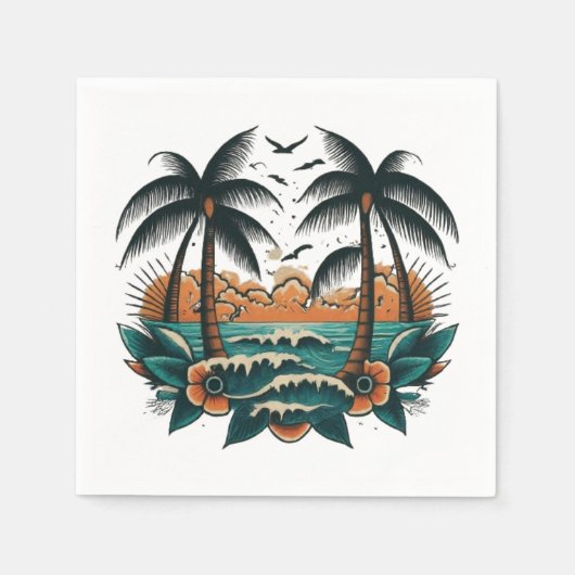 Sailor Jerry Style Serviette (Vorderseite)