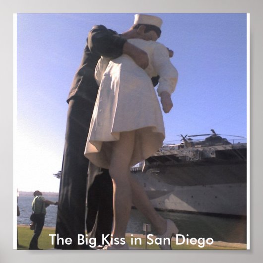 Sailor Kissing Nurse in San Diego Poster (Vorne)
