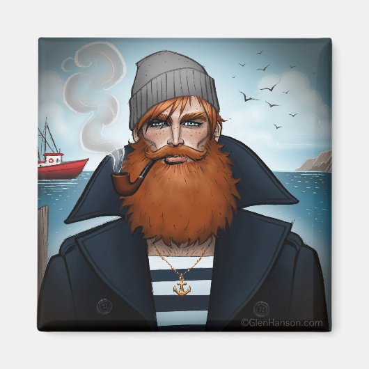 "Sailor" Magnet von Glen Hanson (Vorne)
