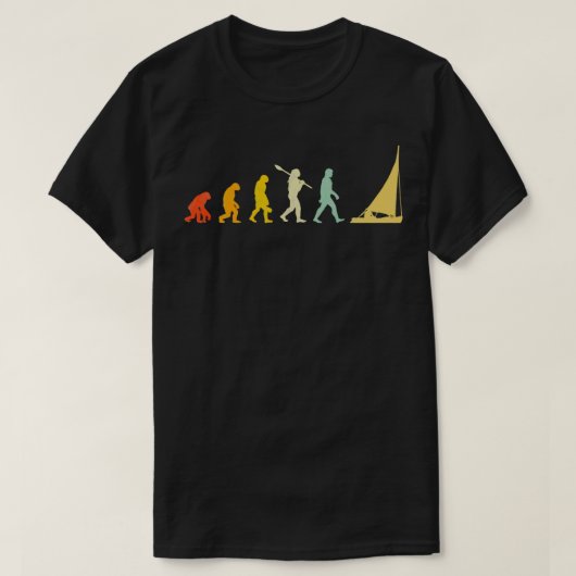 Sailor Men Evolution Segeln Geschenk Idee T-Shirt (Design vorne)