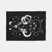 Sailor Meow Niedlich Moon Cat Space Magic Gothic H Fleecedecke (Vorderseite (Horizontal))