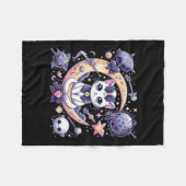 Sailor Meow Niedlich Moon Cat Space Magic Gothic H Fleecedecke (Vorderseite (Horizontal))